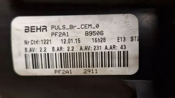 Lämmitysydin OEM B9506 Peugeot 308 1.6L Diesel image 3