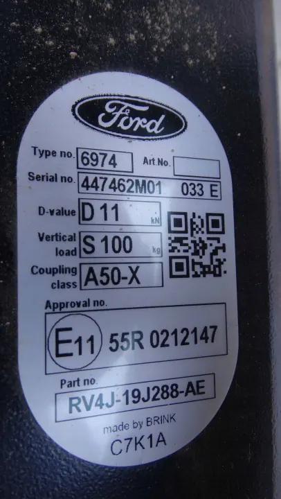 Barra de remolque Ford Kuga III OEM RV4J19J288AE - Usado image 5