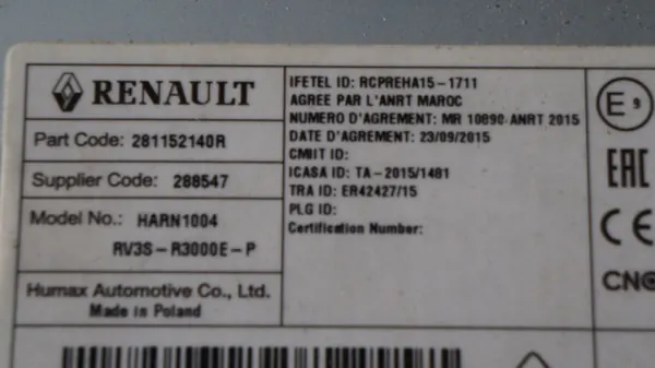 Cable de Radio Renault OE 281152140R para Master 3 image 5