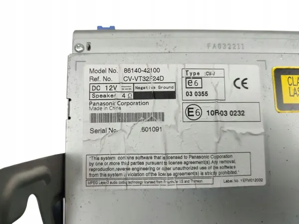 Radio GPS Navi Toyota RAV4 IV OEM 86140-42100 image 5
