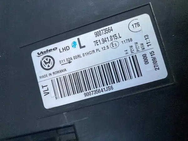 Farol Esquerdo VW T6 2015 Halógeno OEM 7E1941015L image 5