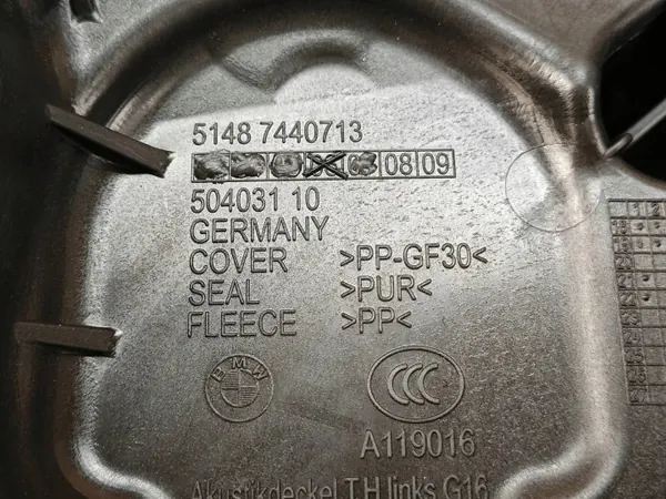 OEM 7440713 Vänster bakdörrskydd BMW 8 G16 Gran Coupe image 3