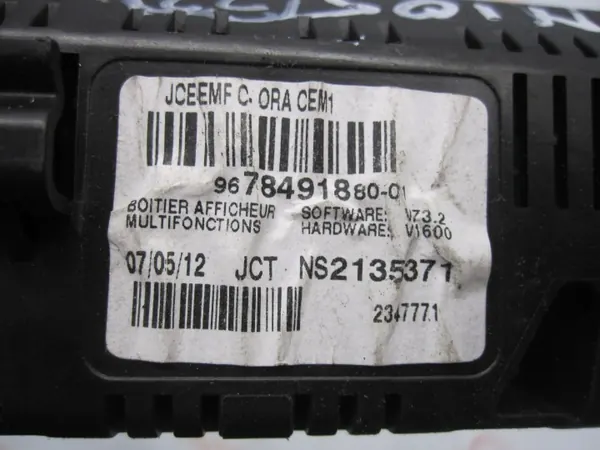 Écran Peugeot 3008 I OEM 9678491880 - Occasion image 8