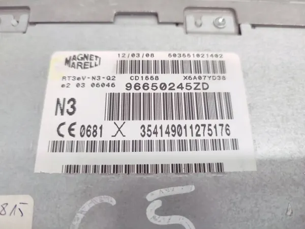 Radio RT3 OEM 96650245ZD Navi DVD pour Citroen C5 III image 5