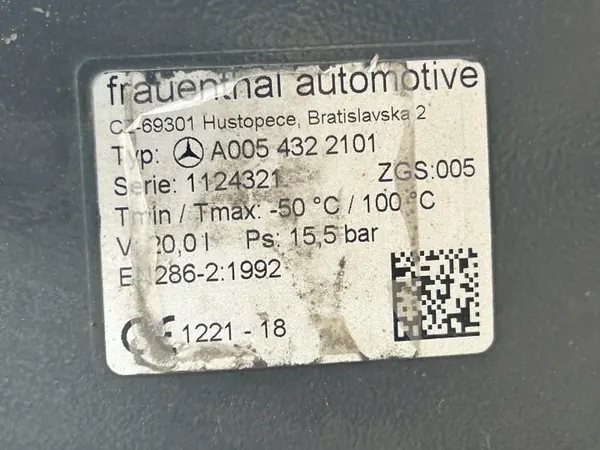 Mercedes-Benz A0054322101 Lufttank, Pneumatiksystem image 9
