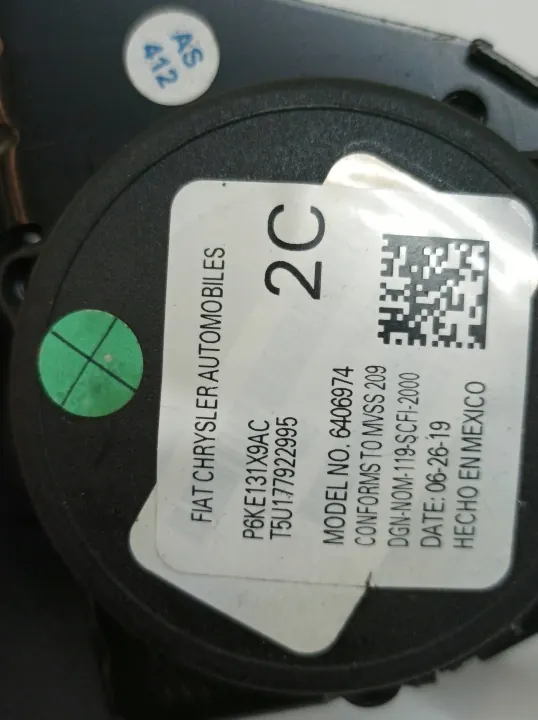 OEM P6KE131X9AC Mittlerer Rücksitzgurt für Dodge Charger image 5