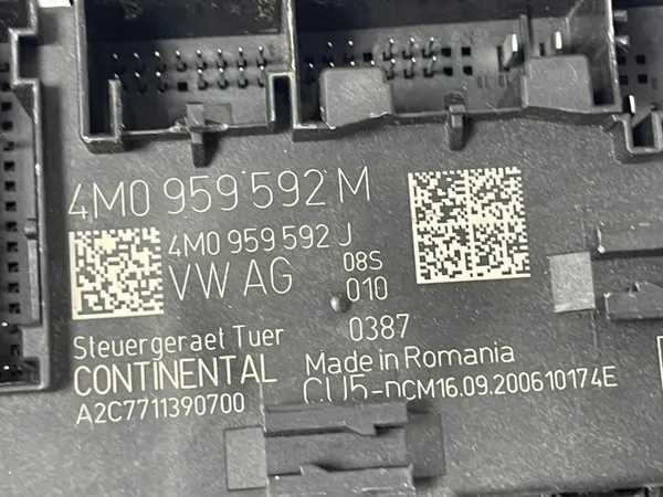 Audi E-Tron Front Door Control Unit OEM 4M0959592M image 4