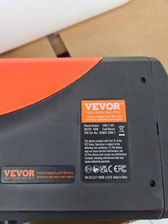 VEVOR 8kW 12V Diesellämmitin Käytetty image 4