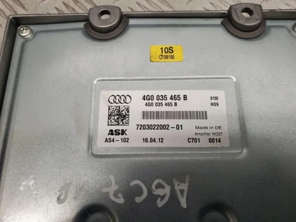 Audi A6 S6 C7 Förstärkare OEM 4G0035465B image 5