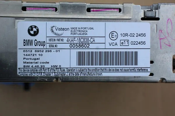 Radio BMW Business CD OEM 6952296 - Occasion image 4