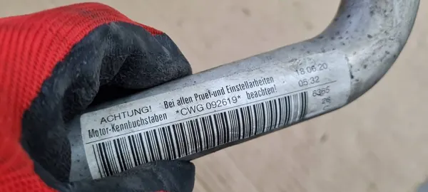 Audi S5 A5 Vattenslang 3.0 TFSI 06M121481AA image 5