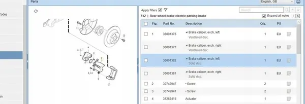 Volvo V70 2013 Bremszange image 3