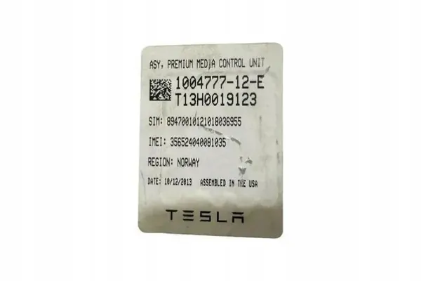Tesla Model X navigationsskärm OEM T13H0019123 image 8