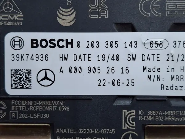Mercedes radarsensor OEM A0009052616 - Begagnad image 6