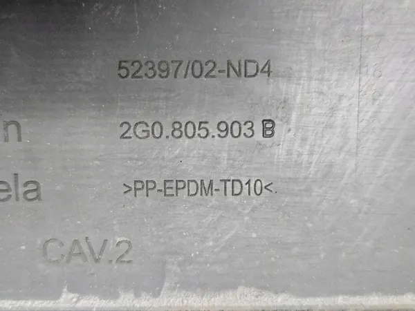 Cache de pare-chocs avant OEM 2G0805903B VW Polo VI image 7