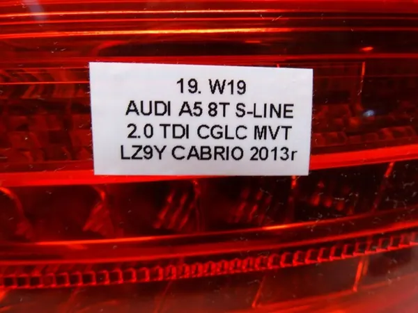 Luz trasera derecha Audi A5 8T Cabrio OEM 8T0945096H image 10