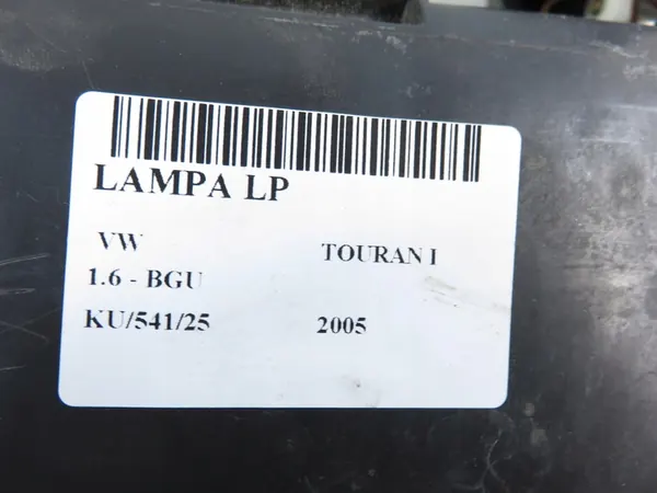 Vasen ajovalo VW Touran I 1.9 TDI 1T0941005D image 2