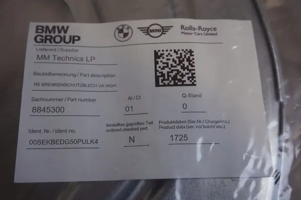 Protetor Frontal BMW G45 8845299 Novo image 3