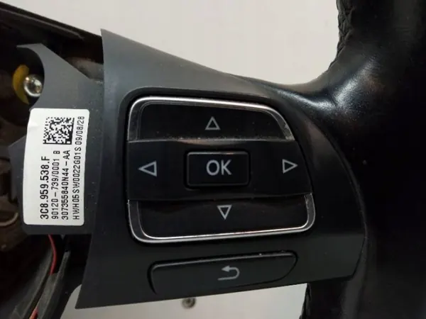Gebruikt OEM Leren Multifunctioneel Stuur VW Passat image 6