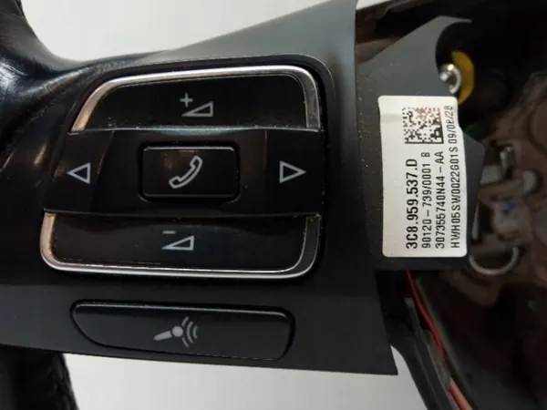 Gebruikt OEM Leren Multifunctioneel Stuur VW Passat image 7
