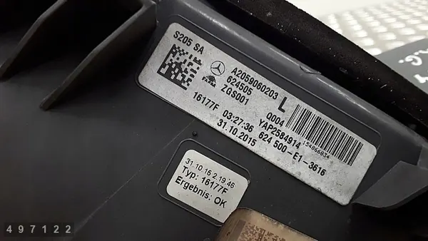 Achterlicht Mercedes C Class W205 2015 a2059060203 image 8