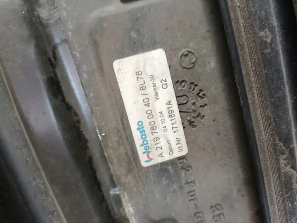 Toit ouvrant Mercedes-Benz CLS C219 OEM A2197800040 image 4