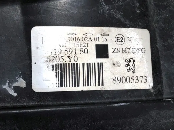 Rechter Frontscheinwerfer OEM 89005373 für Peugeot 607 image 8