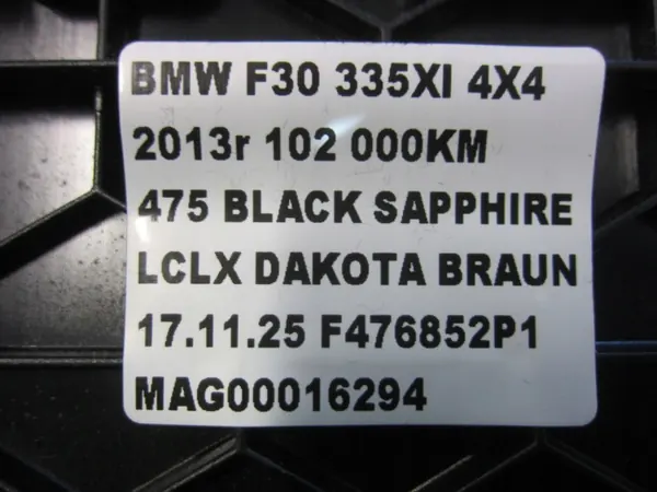 BMW 3 F30 F31 Handschoenenkast passagier OEM 9239346 Bruin Dakota image 9