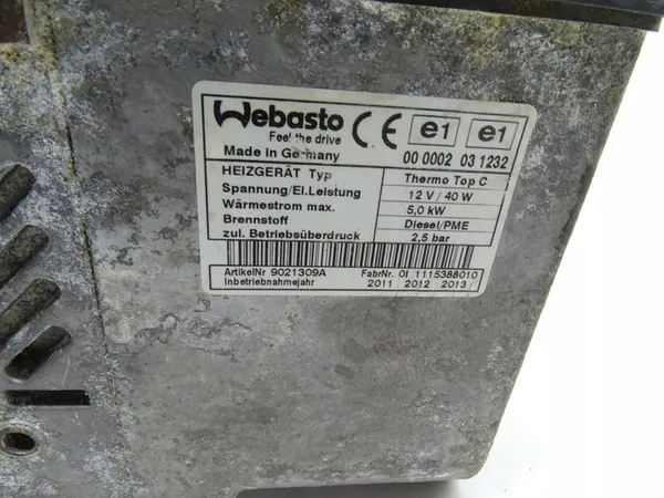 Webasto Parkeringsvärmare VW Phaeton image 2