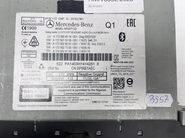 Unité Radio Navigation OEM A1729006312 Mercedes SLK image 5
