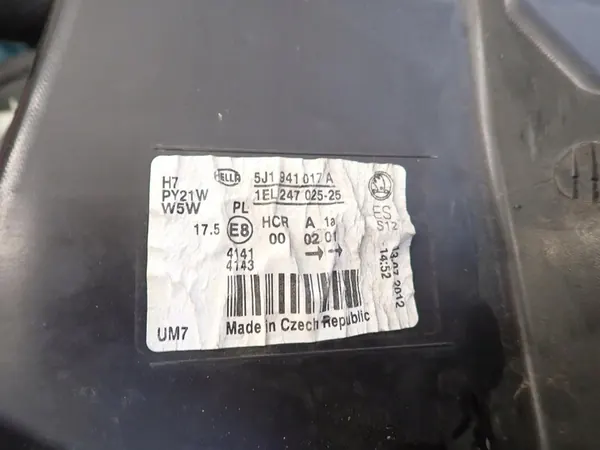 Farol Dianteiro Esquerdo SKODA FABIA II 2007-2010 5J1941017A image 5