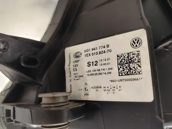 VW Golf VII Lift GTE Lâmpada LED Direita OEM 5G1941774B image 4