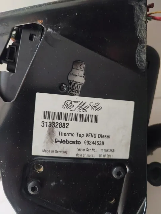 Webasto apulämmitys OEM 31332882 Volvo S60 III:lle image 7