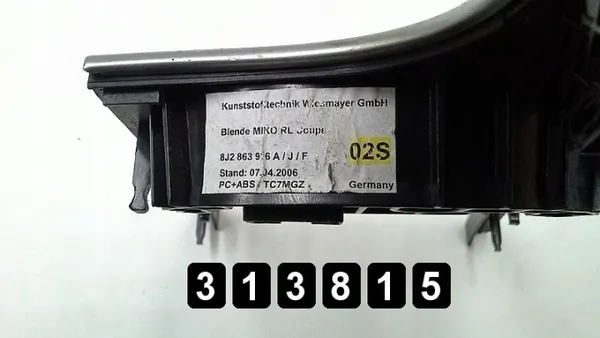 Audi TT Versnellingspook Omlijsting OEM AM-313815 Gebruikt image 4