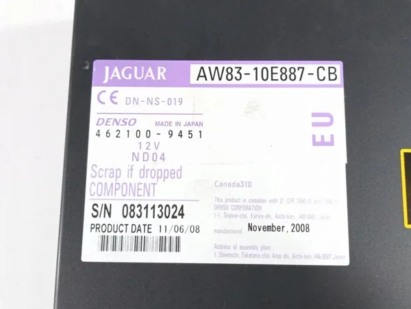 Jaguar XF X250 CD-byttare AW83-10E887-CB OEM image 8