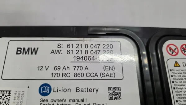 Batterie OEM 8047220 12V 69Ah pour BMW M2 M3 M4 image 3