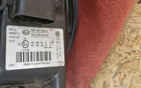 Farol dianteiro direito VW GOLF VI+ PLUS 2009- 5M1941006G image 4