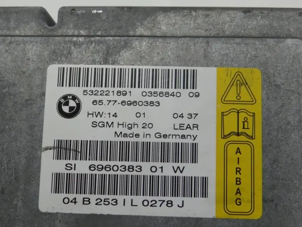 Módulo Sensor Airbag BMW OEM 6960383 Série 5 image 3