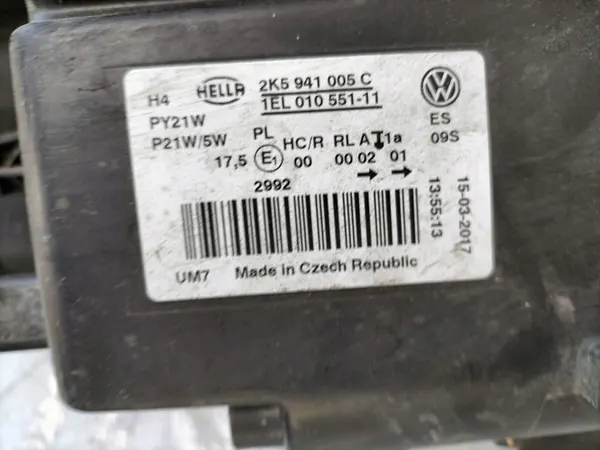 VW CADDY VASEN REFLEKTORI 2K5941005C image 5