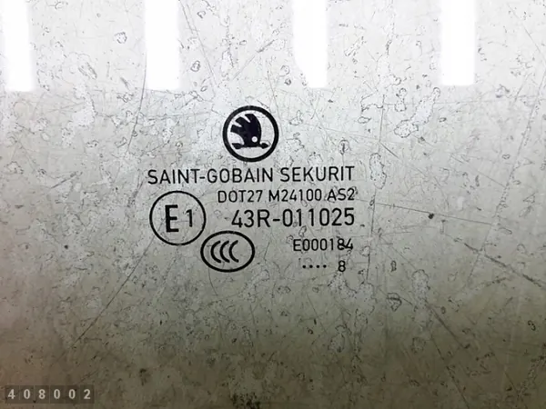 Skoda Fabia dörrglas OEM e143r011025 - Begagnad image 3