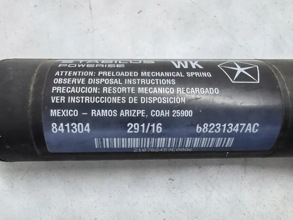 Jeep Grand Cherokee 2017 Baklucka Lyftstöd Vänster OEM image 2