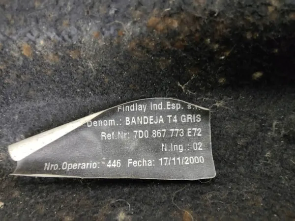 Gepäckablage OEM 7D0867773 für VW Transporter T4 image 4