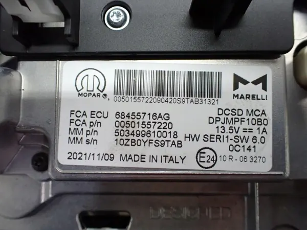 OEM 68455716AG Navigointinäytön ritilä Jeep Compassille image 5