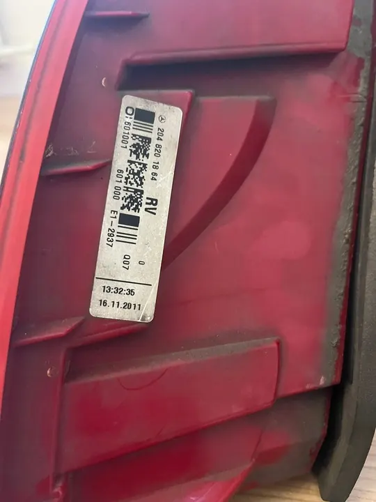 Achter Linker Lamp Mercedes C-Klasse W204 A2048201864 image 9