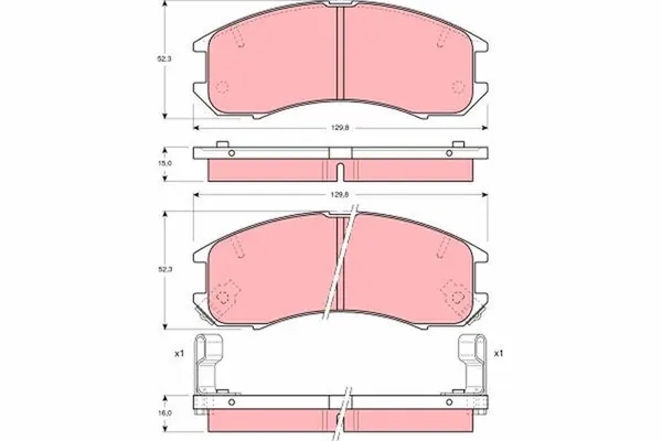 Pastillas de Freno Delanteras Mazda 626 GDB981 image 3