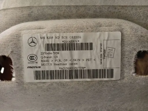 Techo Mercedes C W205 S205 OEM A2056901350 image 8
