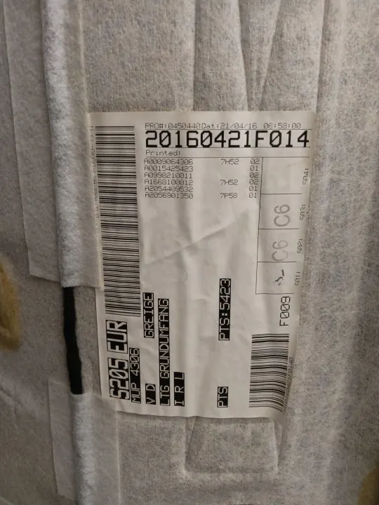 Techo Mercedes C W205 S205 OEM A2056901350 image 9