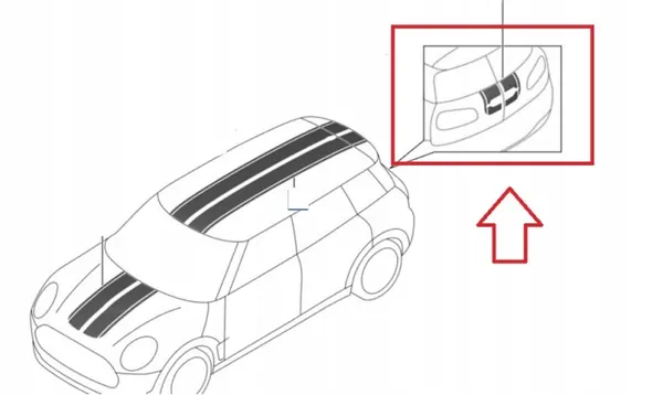 OEM 2413157 Decoratieve Strip voor MINI Clubman F54 LCI image 2