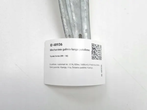 Regulador manual janela traseira Toyota Verso OEM 698400F030 image 7