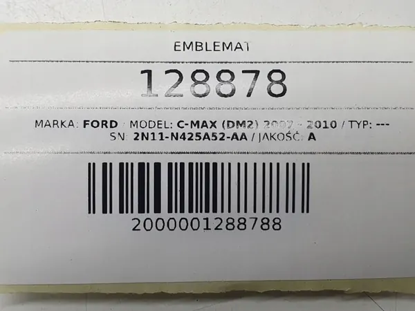 Emblème OEM Ford C-Max MK1 - 2N11-N425A52-AA image 7